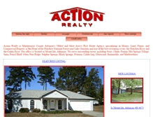 Tablet Screenshot of actionrealtyar.com